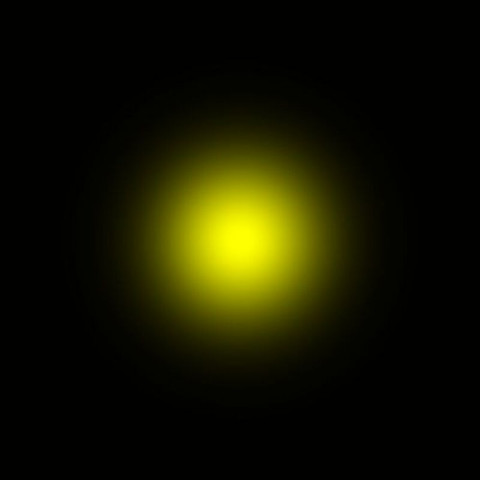 Yellow hd lens flare png