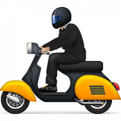 Yellow Scooter Png
