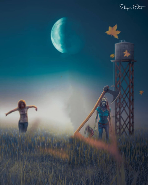 Zombies editing background