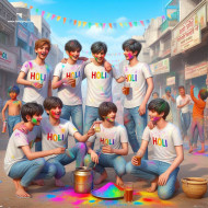 100+  Viral Holi AI Friends Images Download
