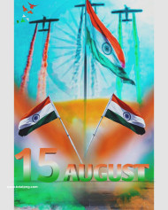 15 August Independence Day Hd editing background Image