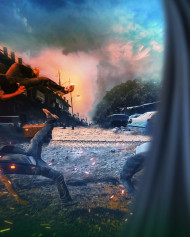 15 august movi poster action editing background