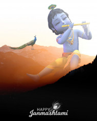 2022 Krishna Janmashtami Editing Background