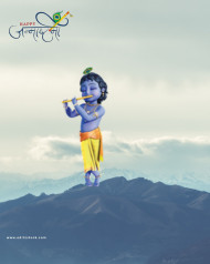 2022 Krishna Janmashtami Photo Editing Background