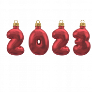 2023 Balloon text number transparent png images
