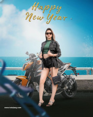 2023 girl editing background