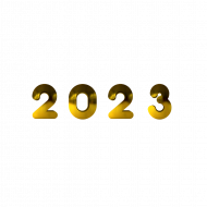 2023 gold text png images,New year 2023 png
