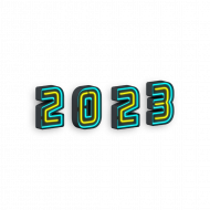 2023 neon text transparent png images