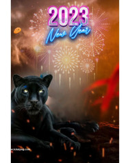 2023 new year editing background picsart