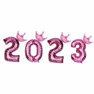 2023 new year text with transparent background