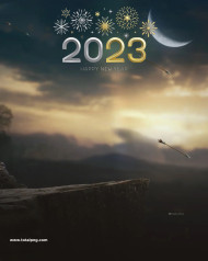 2023 night poster editing background