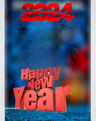 2024 Background for Happy New Year Images 8k