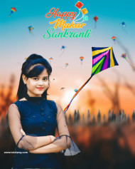 2024 Happy Makar Sankranti cb Backgrounds Girl Images