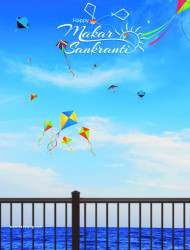 2024 Makar Sankranti Photo Editing Background 4k