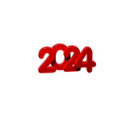 2024 New year Text PNG Image download