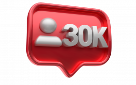 30K instagram follower icon png transparent background free download