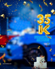 35k followers cb editing background