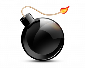 3d bomb Png Transparent image