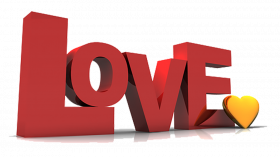 3D love png images,3D transparent compass png images