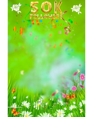 50K followers photoshop cb background