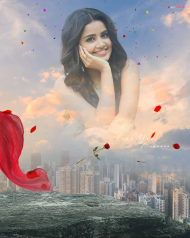 Actress photo editing background copy