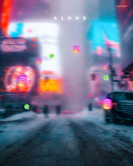 Alone hd photo editing background