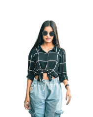 Attitude Girl PNG For Editing