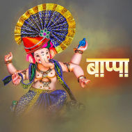 Bappa Ganesh utsav banner editing background