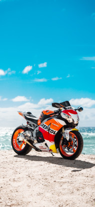 Beach Bike Hd Wallpaper repsol fireblade