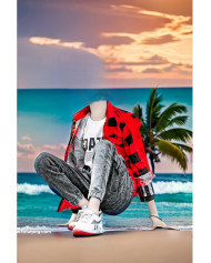 Beach Body without face CB Background Download