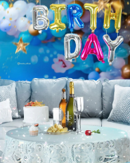 Birthday photo editing background