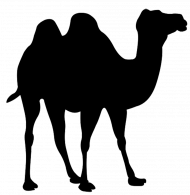 Black camel png logo