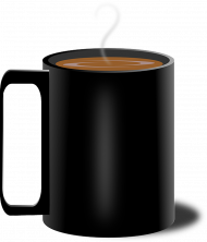 Black Cup Coffee Png Hd