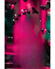 Black heart hd cb editing background