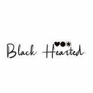 Black Hearted Text PNG Transparent Images Free Download