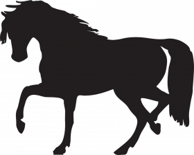 Black logo horse png