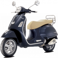 Black Scooter With Transparent Background