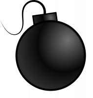 Blacl bomb Png Transparent Background image