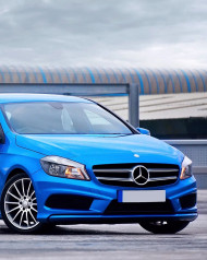 Blue car editing background