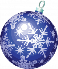 Blue Christmas ball png images