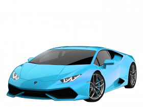 Blue Lamborghini Transparent PNG