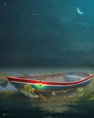 Boat photo editing background