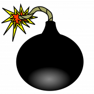 bombing clipart nicubunu Bomb