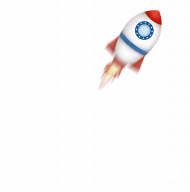 Booster rocket transparent background