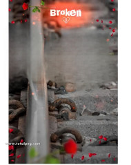 Broken cb background