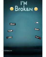 Broken hd cb background by totalpng