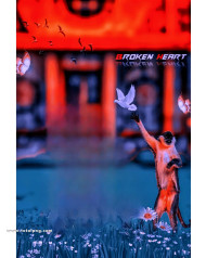 Broken heart cb background