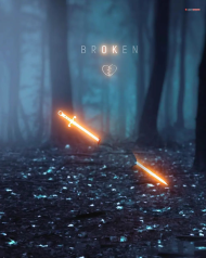 Broken photo editing background