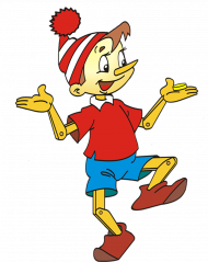 buratino hd png, Transparent background