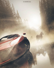 Car photoshop editing background